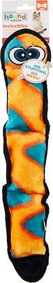 Outward Hound Invincibles Snakes Red/Orange Squeak Dog Toy