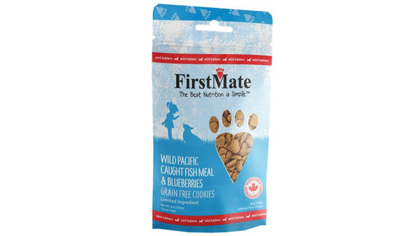 FirstMate Mini Trainers Wild Pacific Caught Fish Meal & Blueberries Dog Treats