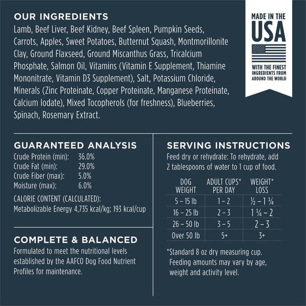 Instinct Raw Meals Grass-Fed Lamb Freeze-Dried Dog Food