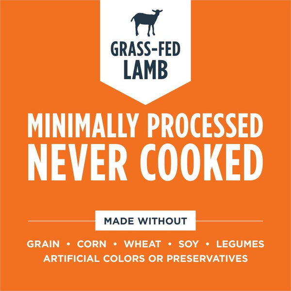 Instinct Raw Meals Nourriture lyophilisée pour chiens à l'agneau nourri à l'herbe