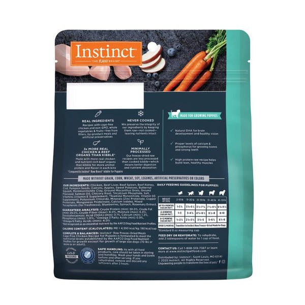 Instinct Raw Meals Cage-Free Chicken Puppy Freeze-Dried Dog Food
