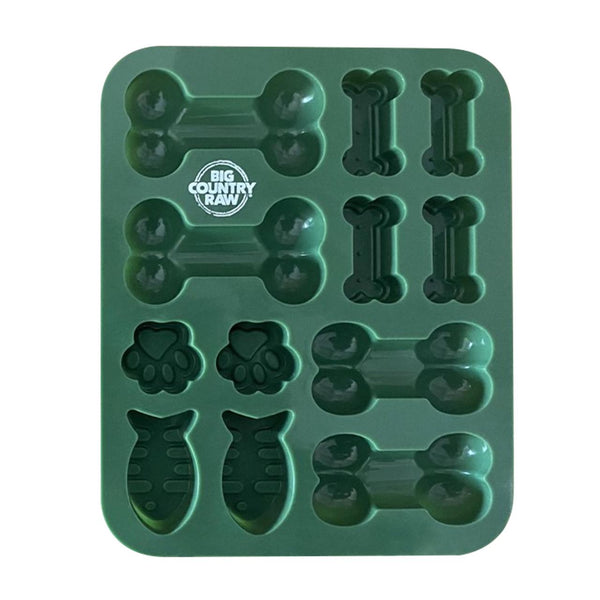 Big Country Raw Silicone Dog & Cat Treat Mold, Green