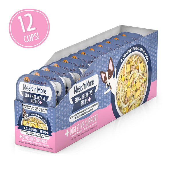 Weruva Meals 'n More Bed & Breakfast Recipe Plus in Pumpkin Soup Wet Dog Food Cup