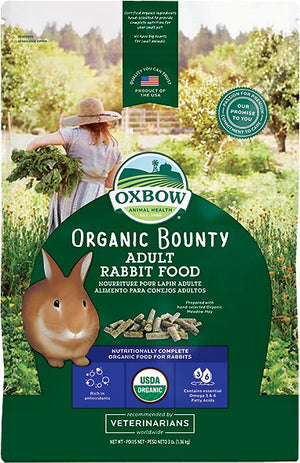 Oxbow Organic Bounty Adult Rabbit Food, 3-lb
