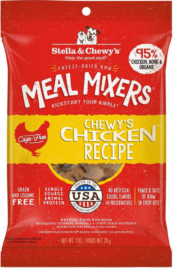 Stella & Chewy's Chewy's Chicken Meal Mixers Nourriture lyophilisée sans céréales pour chiens