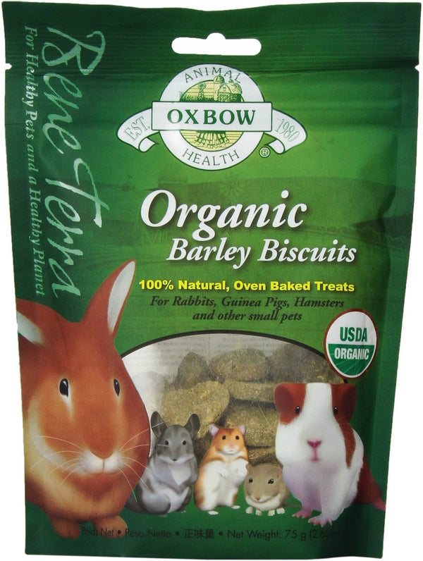 Oxbow Bene Terra Biscuits à l'orge bio pour petits animaux, 2,65 oz