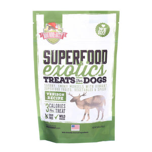 Boo Boo's Best SuperFood Exotics Friandises pour chiens au venaison