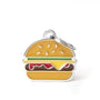 MyFamily Food Burger Pet ID Tag