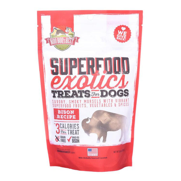 Boo Boo's Best Superfood Exotics Bison Dog Treats