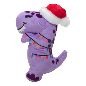 SnugArooz T-Rex enchevêtré dans des lumières de Noël Jouet pour chien