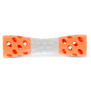 Jouet pour chien Messy Mutts Totally Pooched Toss'n Hourglass, orange, 7 po