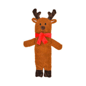 Patchwork Pet Holiday Stuffingless Reindeer Dog Toy