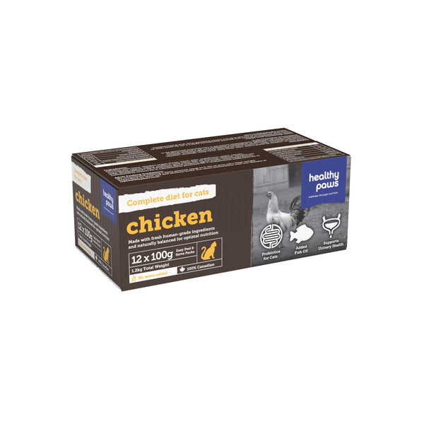 Healthy Paws Complete Dinner Chicken Frozen Cat Food