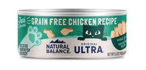 Natural Balance Original Ultra Chicken Recipe Grain-Free Wet Cat Food Can