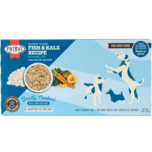 Primal Gently Cooked Fish & Kale Recipe Frozen Dog Food, 8-oz