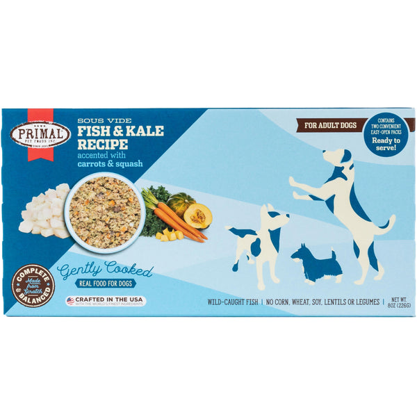 Primal Gently Cooked Fish & Kale Recipe Frozen Dog Food, 8-oz