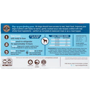 Primal Gently Cooked Fish & Kale Recipe Frozen Dog Food, 8-oz