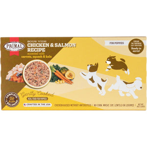 Primal Gently Cooked Puppy Chicken & Salmon Recipe Frozen Dog Food, 8-oz