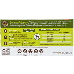 Primal Gently Cooked Variety Pack Frozen Dog Food, 3-lb