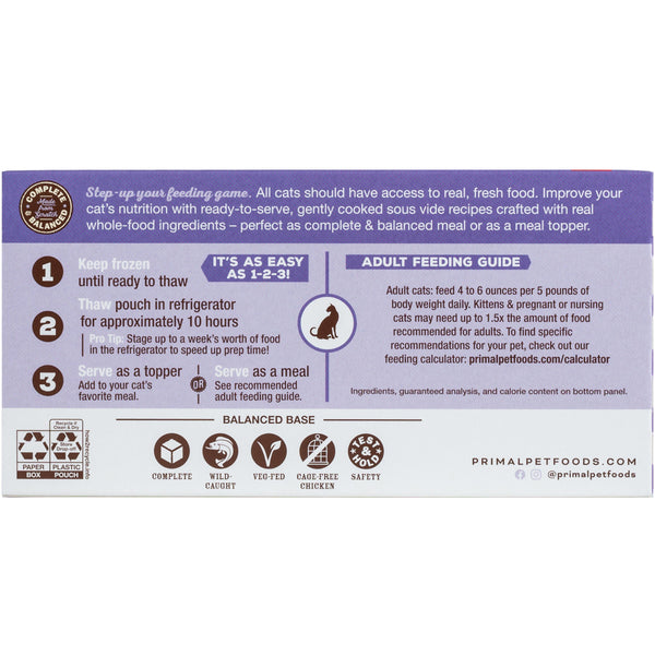 Primal Gently Cooked Variety Pack Frozen Cat Food, 1-lb