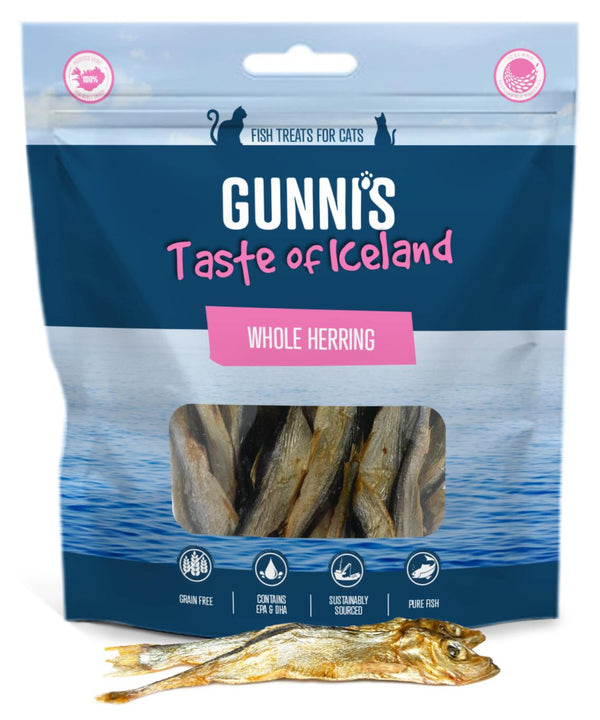 Gunni's Whole Herring Cat Treats, 1.5-oz