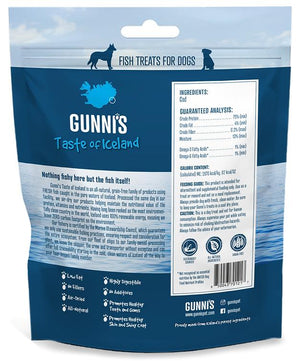 Gunni's Cod Skin Chips Dog Treats, 9-oz