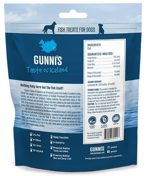 Gunni's Cod Skin Chips Dog Treats, 9-oz
