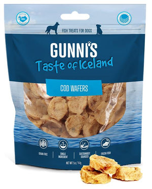 Gunni's Cod Wafers Dog Treats, 5-oz