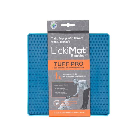LickiMat Soother Tuff Pro Dog Slow Feeder Mat, Turquoise, 8-in x 8-in
