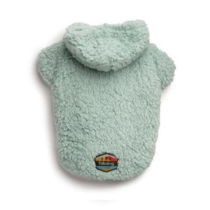 fabdog Sweat à capuche pour chien Sherpa, Vert d'eau