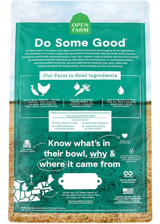 Open Farm Puppy Chicken & Salmon Recipe Grain-Free Dry Dog Food