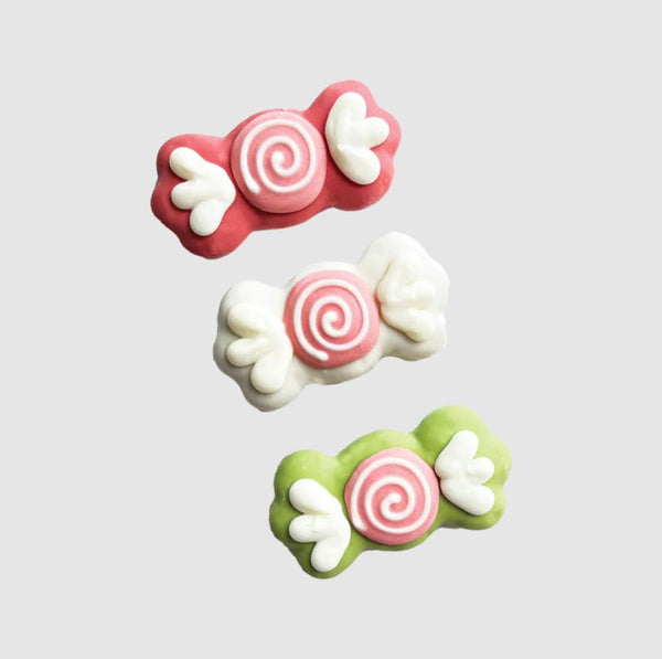 Bosco & Roxy's Candy Land Hard Candies Gâteries pour chien Biscuit aromatisé à la menthe poivrée