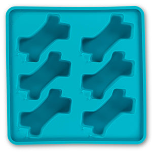 Messy Mutts Framed Silicone Dog Treat Popsicle Mold, Blue
