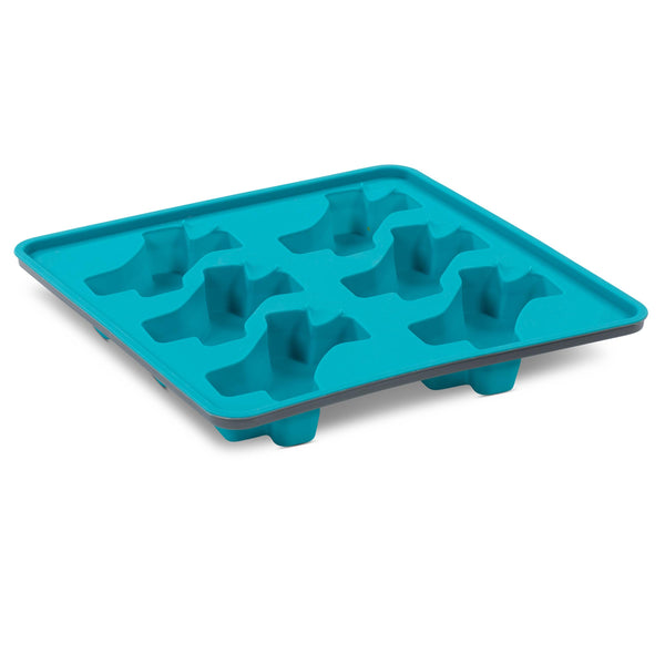 Messy Mutts Framed Silicone Dog Treat Popsicle Mold, Blue