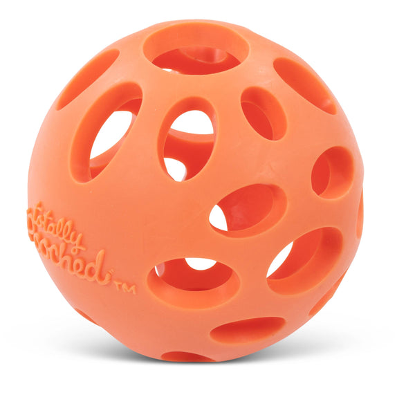 Messy Mutts Totally Pooched Huff'n Puff Ball Jouet pour chien Orange