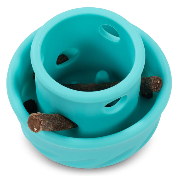 Messy Mutts Totally Pooched Puzzle'n Play Jouet champignon pour chien Bleu sarcelle