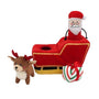 ZippyPaws Holiday Burrow Santa's Sleigh Dog Toy