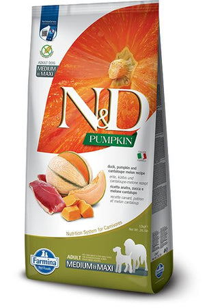 Farmina N&D Pumpkin, Duck & Cantalope Melon Adult Medium & Maxi Dry Dog Food