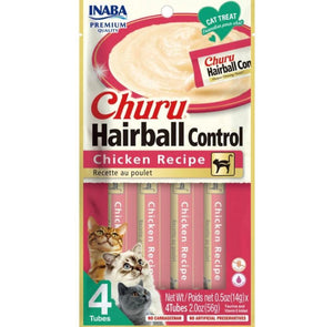 INABA Churu Hairball Control Chicken Recipe Cat Treats