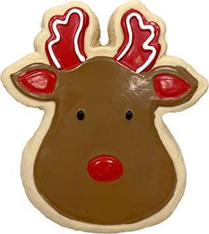 foufouBRANDS Jouet pour chien en latex à mâcher biscuit de sucre de Noël Rudolph
