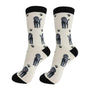 Happy Tails Socks by E&S Pets Unisex Novelty Crew Socks, Black Labradoodle, 14-in