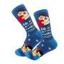 Happy Tails Socks by E&S Pets Unisex Novelty Crew Socks, Life is Better with a Dog, 14-in