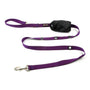 Smoochy Poochy Nylon Hands-Free Dog Leash, Purple