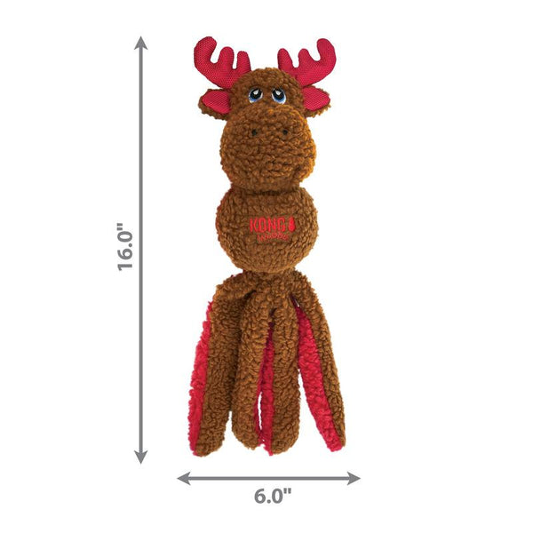 KONG Holiday Wubba Santa/Reindeer Dog Toy, Assorted