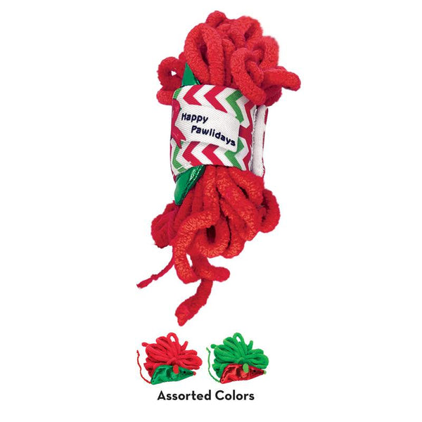 KONG Holiday Pull-A-Partz Yarnz Cat Toy, One Size