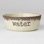PetRageous Crockery Gamelle pour animaux d'eau naturelle tachetée, 6-pouces