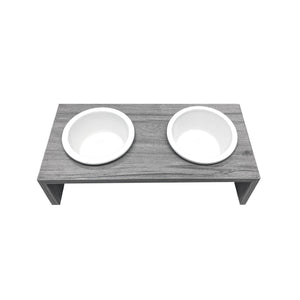 Ethical Pet Cosmo Double Diner Pet Dish, Gray