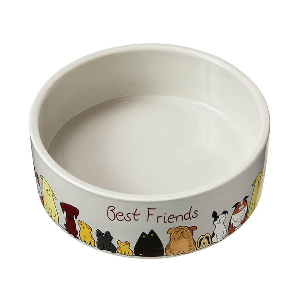 Ethical Pet Spot Best Friends Stoneware Dog Dish