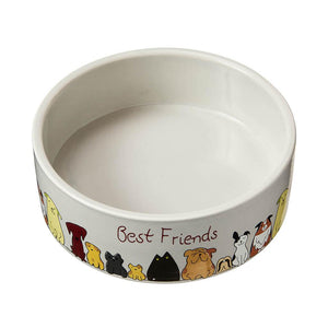 Ethical Pet Spot Best Friends Stoneware Dog Dish