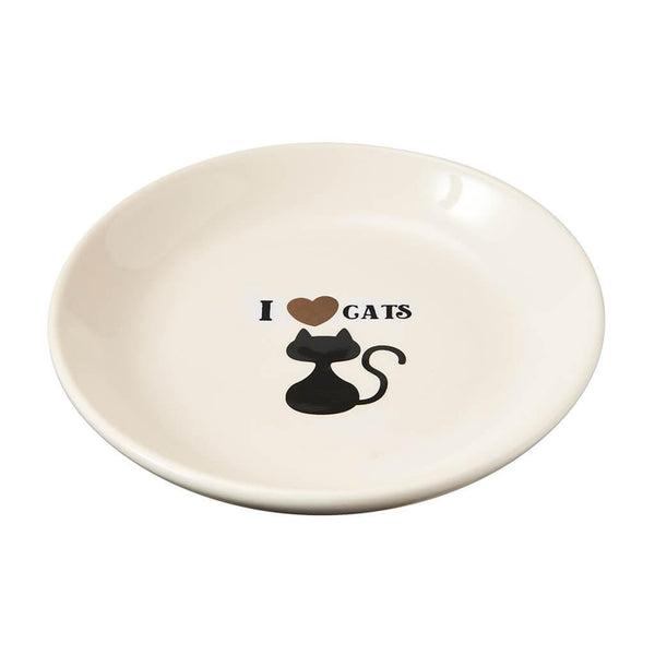 Ethical Pet Spot I Love Cats Stoneware Cat Saucer